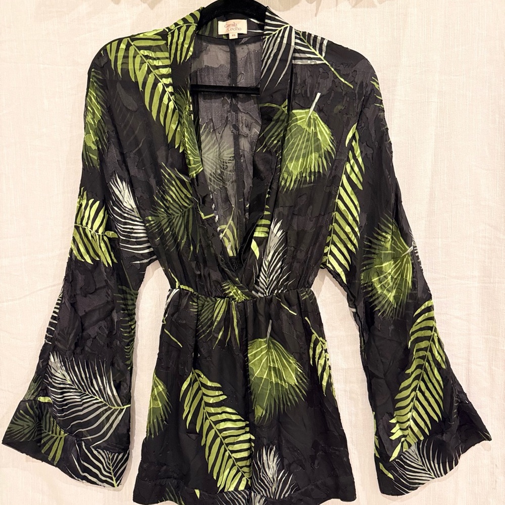 Camila Coelho Tropical Leaf Jumpsuit